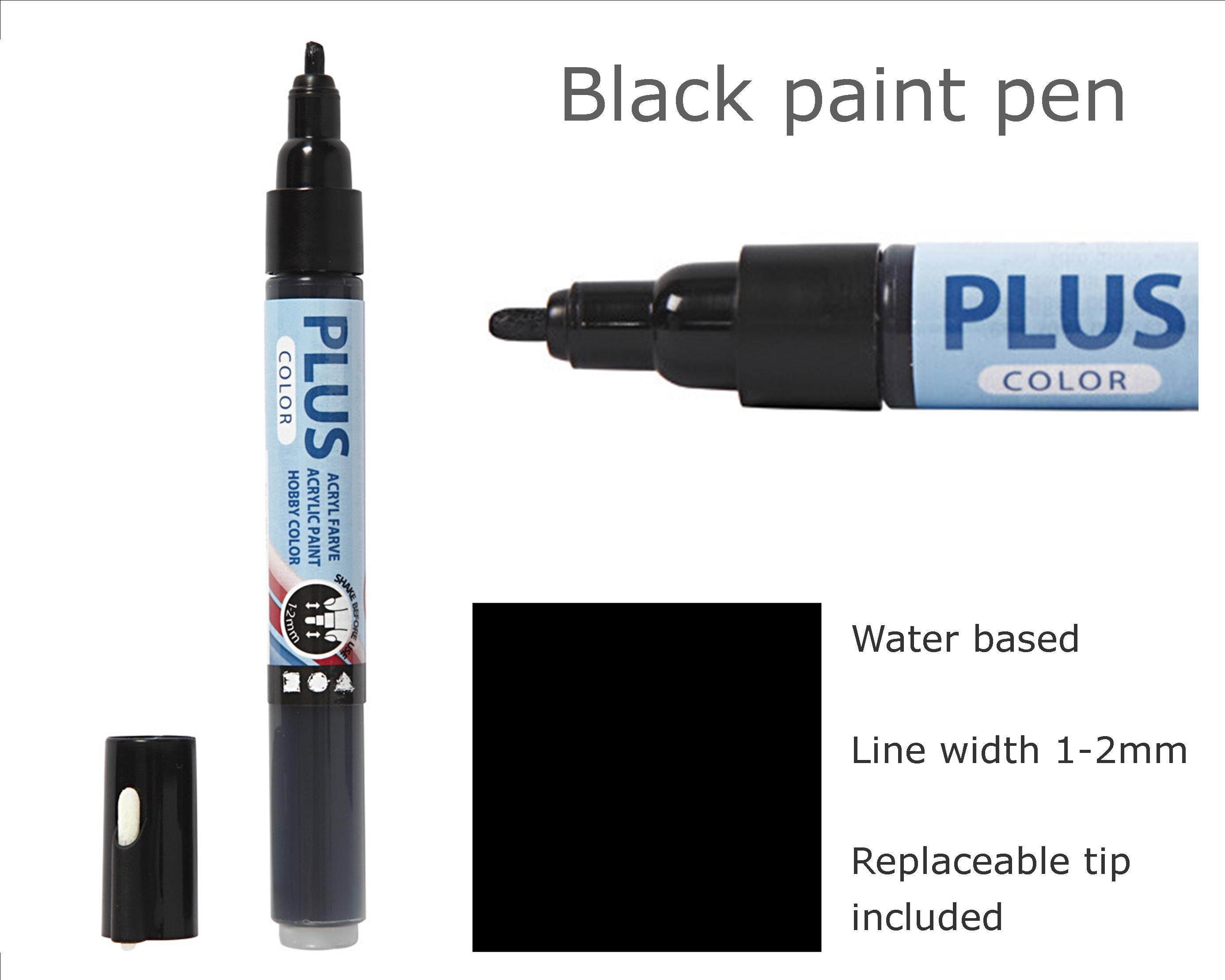 Marqueur peinture acrylique noir à base d'eau pour -  France