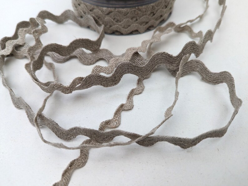Linen Ric Rac Trim, Wavy Edge Sewing Embellishment - Etsy UK