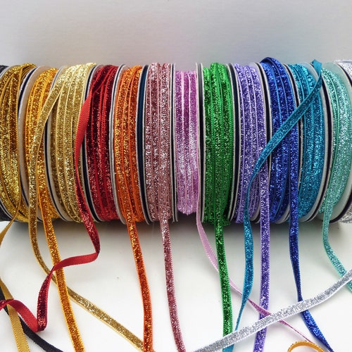 3/4" Choose Color Glitter Velvet Ribbon 1 yard 100% Nylon Metallic woven 5/8" 3/4" Choose Color Glitter Velvet Ribbon 1 yard 100% Nylon Metallic woven 5/8"