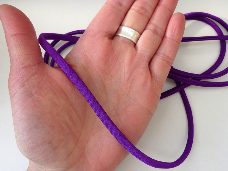 bracelets lingerie hair ties bikinis Purple elastic spaghetti cord for swimwear