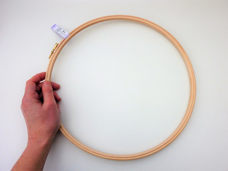 12 inch wooden embroidery hoop, high quality UK brand Elbesee, cross stitch hoops image 3