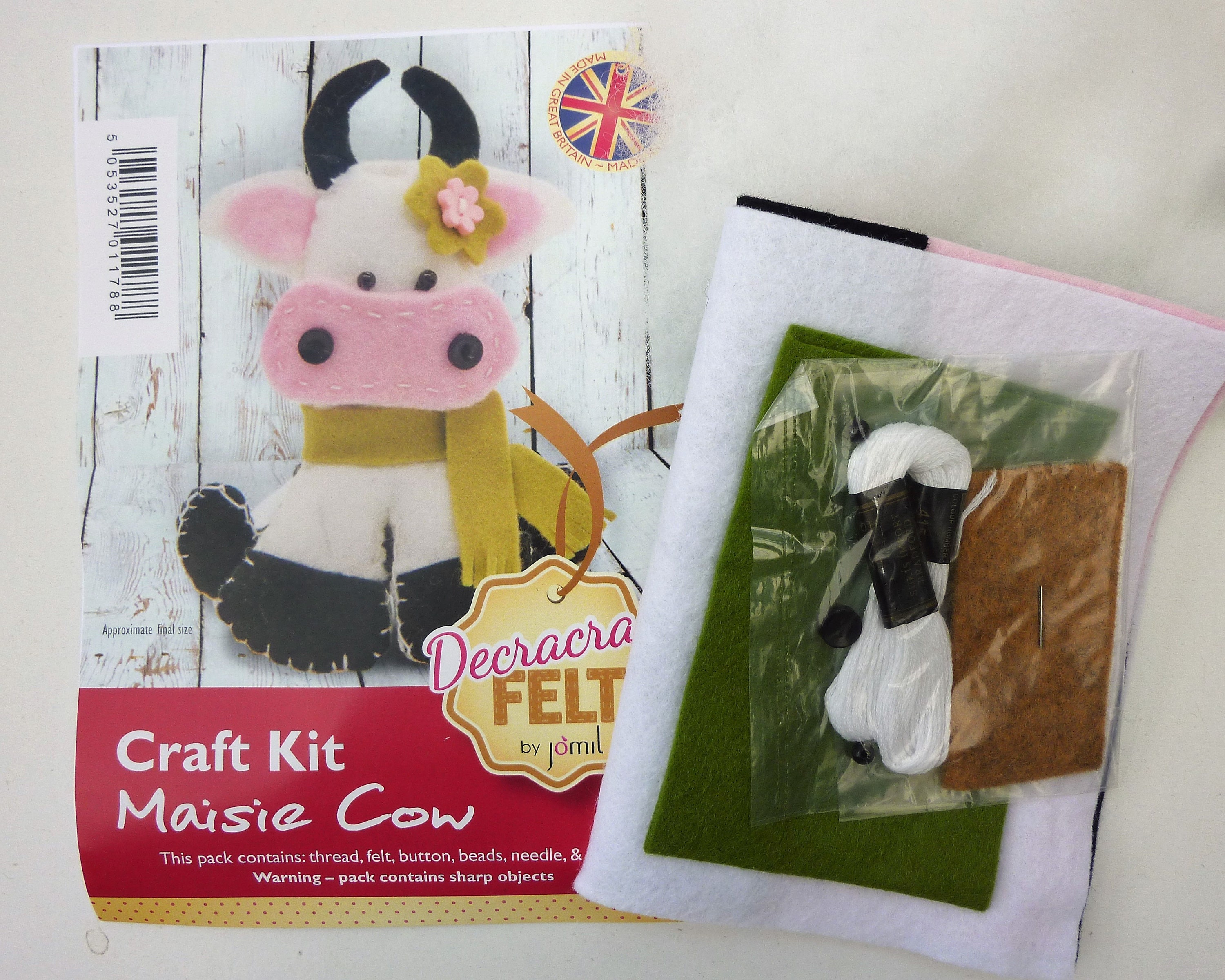 1 kesoto Felt Applique Kits for Adults with Gift Box DIY Animals Needle Felting Craft 