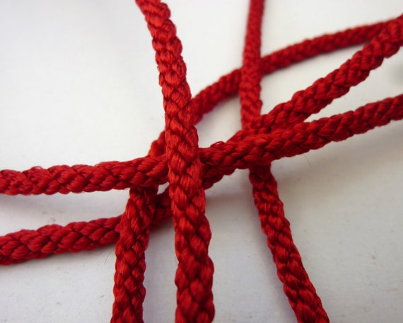 Buy Red Lacing Cord, 4mm Diameter Braided Trim for Soft Furnishings,  Upholstery, Bridal Wear, Home Decor Online in India 