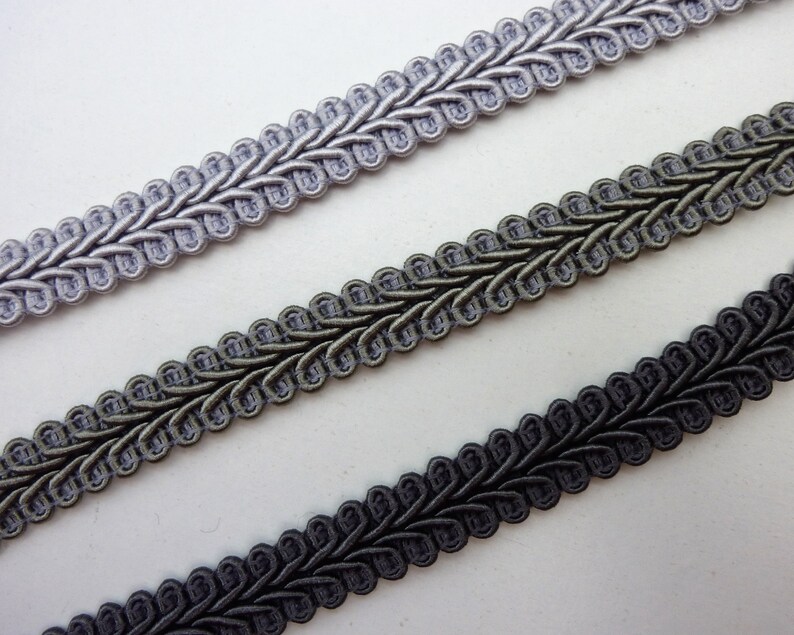 Grey Upholstery Trim Scrolled Gimp Braid Lampshade Furniture Etsy UK