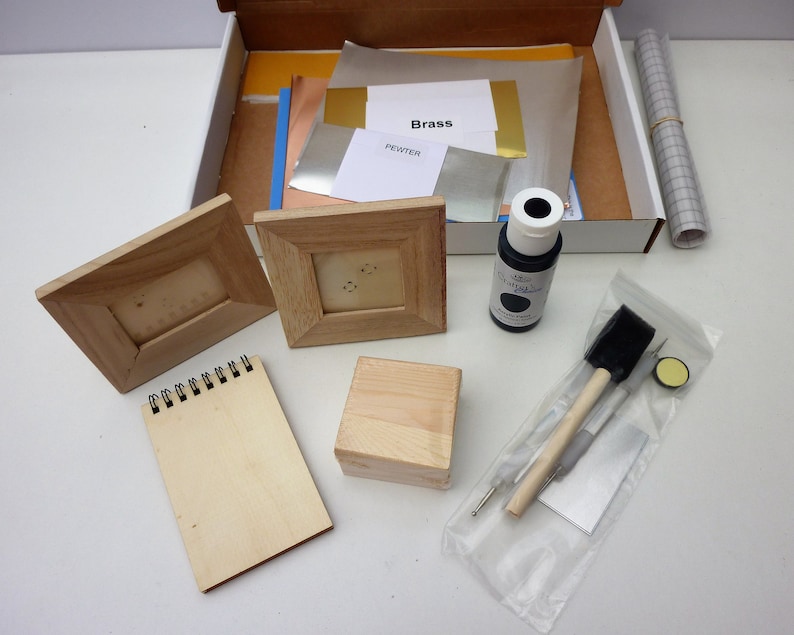Metal Embossing Kit Beginners 7 Projects Craft Kits for Etsy