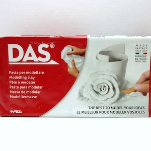 Das Air Drying Clay, Modelling Material White 500g Block -  Sweden