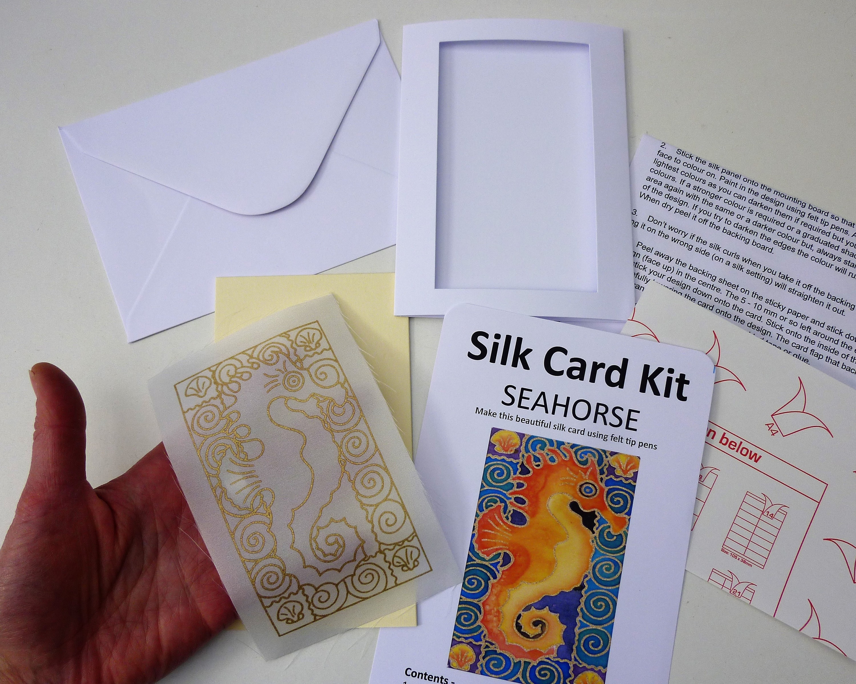 Silk card making kits individual make your own greetings Etsy