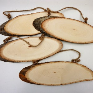 Wooden Slice Hanging Door Sign Wooden Slice Hanging Door Sign