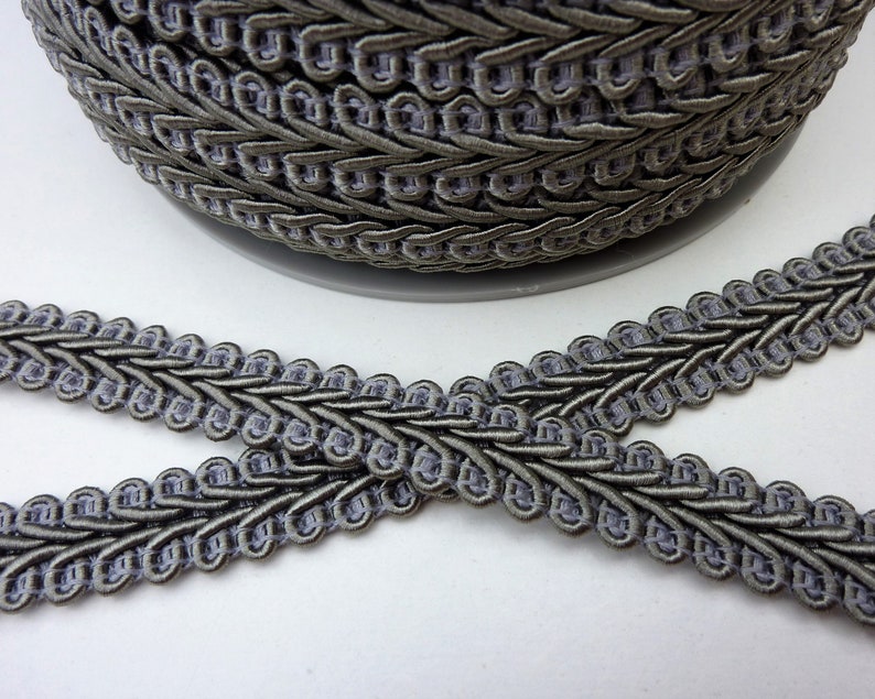Grey Upholstery Trim Scrolled Gimp Braid Lampshade Furniture Etsy UK