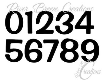 Gary Font Numbers Svg, Silhouette Svg, Cricut Svg, Birthday Number Svg files, Svg file for Cricut, Svg file for Silhouette, Instant Download