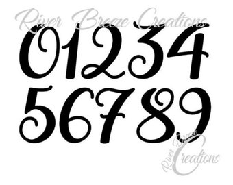 Summer Font Svg, Silhouette Svg, Cricut Svg, Svg files, Svg file for Cricut, Svg file for Silhouette, Applique Numbers Svg, Instant Download
