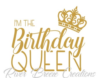Download Birthday queen svg | Etsy