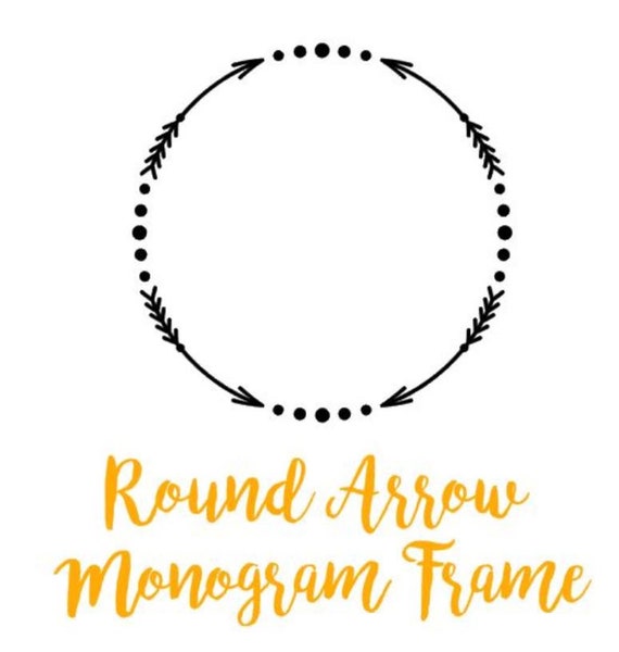 Download Round Arrow Frame svg silhouette svg cricut svg svg files ...