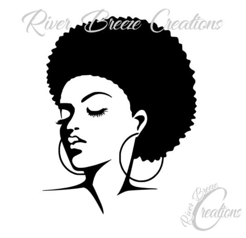 Download Black Queen Svg Silhouette Svg Cricut Svg Afro Hair style ...