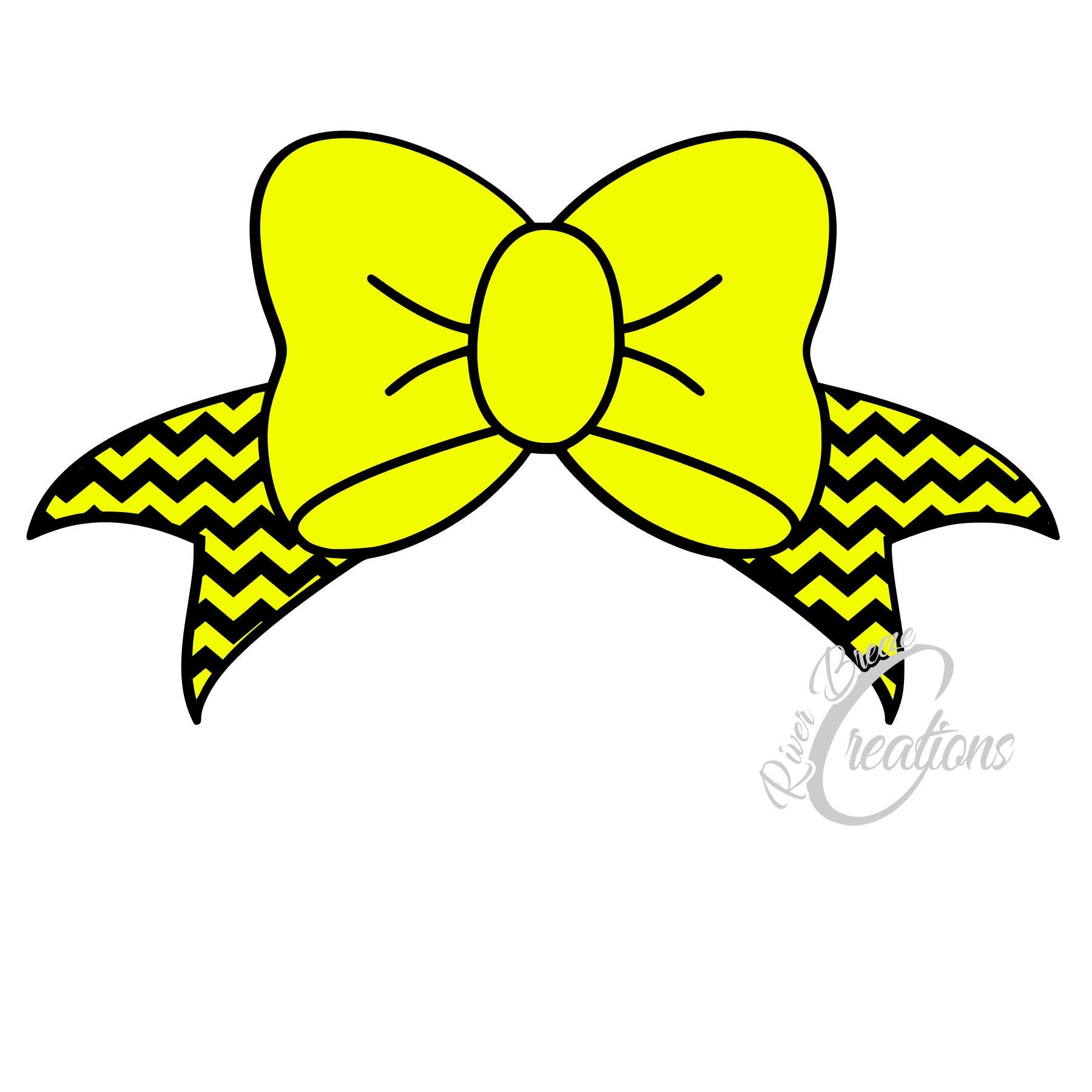 Download Free Chevron Hair Bow Svg Bow Silhouette Svg Hair Bow Svg Girls Etsy SVG Cut Files