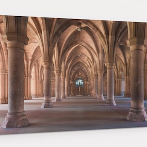 Glasgow University Cloister Scotland Photography Ready To Hang Canvas Wall Art