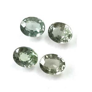 Teal Green Sapphire , 2.16 Cttw , Green Sapphire Oval , Green Sapphires , Faceted Sapphire , Teal Green Sapphire Ovals , Sapphire Gemstone