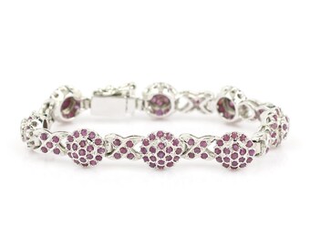 Ruby Bracelet , Ruby Silver 925 , Ruby Top Quality  , Ruby Fine Design , Ruby Gems  , Bracelet , Ruby Jewels , Ruby Jewelry , Ruby