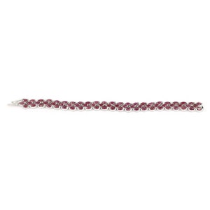 Rubin, Handgjord rubin, Rubinarmband, Rubinsmycken, Rubinsilverarmband, Rubinsilver 925-smycken, Rubin Marquise-armband, Silver bild 2