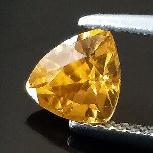 Natural Zircon, Zircon, 1.12 Cts., Zircon Trillion, Sri Lanka Zircon, Loose Zircon, Natural Golden Zircon, Golden Zircon, Trillion, Zircon