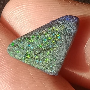 Andamooka Rainbow Matrix Opal, 2.60 Cts, Natural Australian Opal, Andamooka Opal, Andamooka, Opal, Andamooka Rainbow Matrix, Triangle Shape