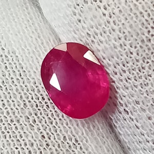 Birma Ruby, 0.96Cts., Birmese Ruby, Ruby Myanmar, Birma Ruby, Pink Red Ruby, 1 Carat Size, Ruby, Hoge kwaliteit, Ruby Myanmar