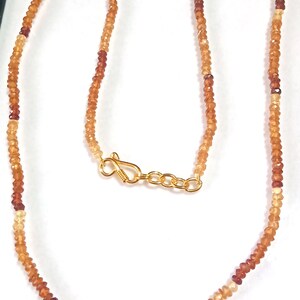 Hessonite Garnet, Beaded Necklace, 157.17 Cts. GW, Hessonite Garnet, Hessonite, Garnet ,Bead Necklace ,Necklace ,Hessonite Garnet Necklace