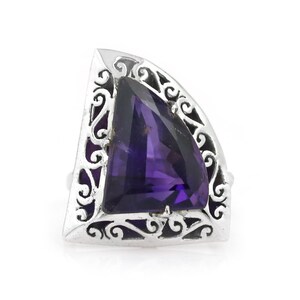 Amethyst , Amethyst Handmade Ring , Amethyst Designer Ring , Amethyst Antique Look , Amethyst Silver 925 Ring , Amethyst Victorian Jewels