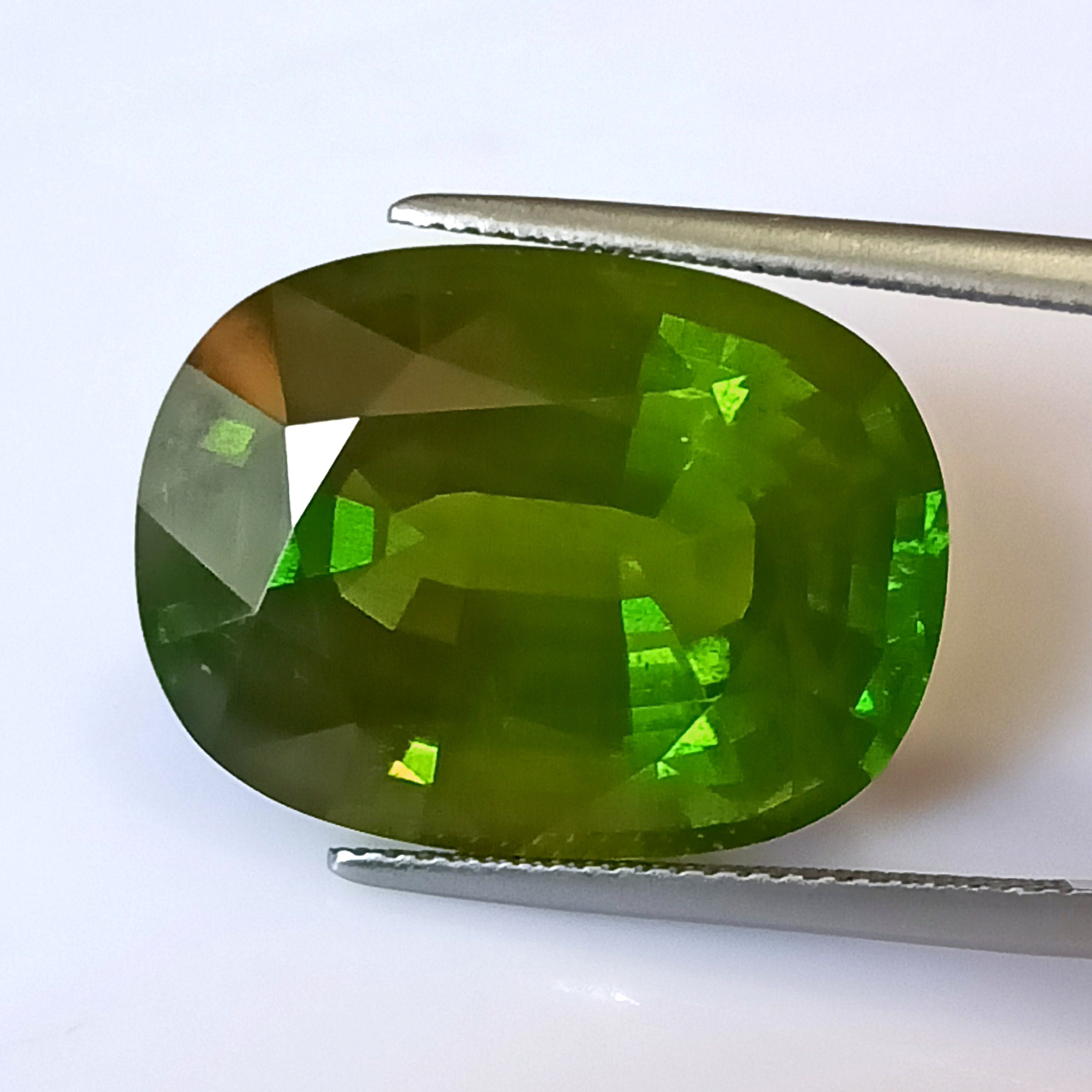 Extra Large, Burmese Peridot, Myanmar Peridot, 25.91 Cts., Oval, Oval ...