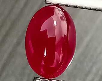 Unheated, Untreated, Ruby, Pigeon Blood Ruby, Ruby 1 Carat Size ,Ruby Oval Cabochon ,1.46 Carats ,Ruby Cabochon ,Oval Cabochon ,Ruby Myanmar