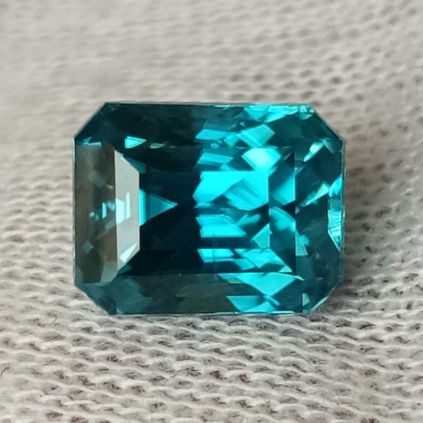 Blue Zircon, 3.51 Cts., Cambodian Blue Zircon, Ratnakiri Blue Zircon, Octagon Shape, Natural Zircon, Cambodia Zircon, Blue Zircon, Zircon