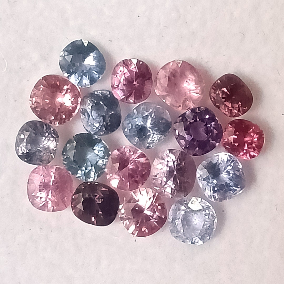 Multi Colored Spinel, 6.95 Cttw., Natural Spinel, Cushion Shape ...