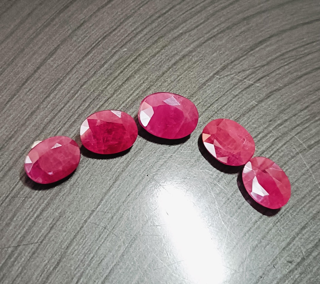 Unheated Ruby Layout, 5 Carat + No Heat Ruby , Natural Ruby , 19.49 ...