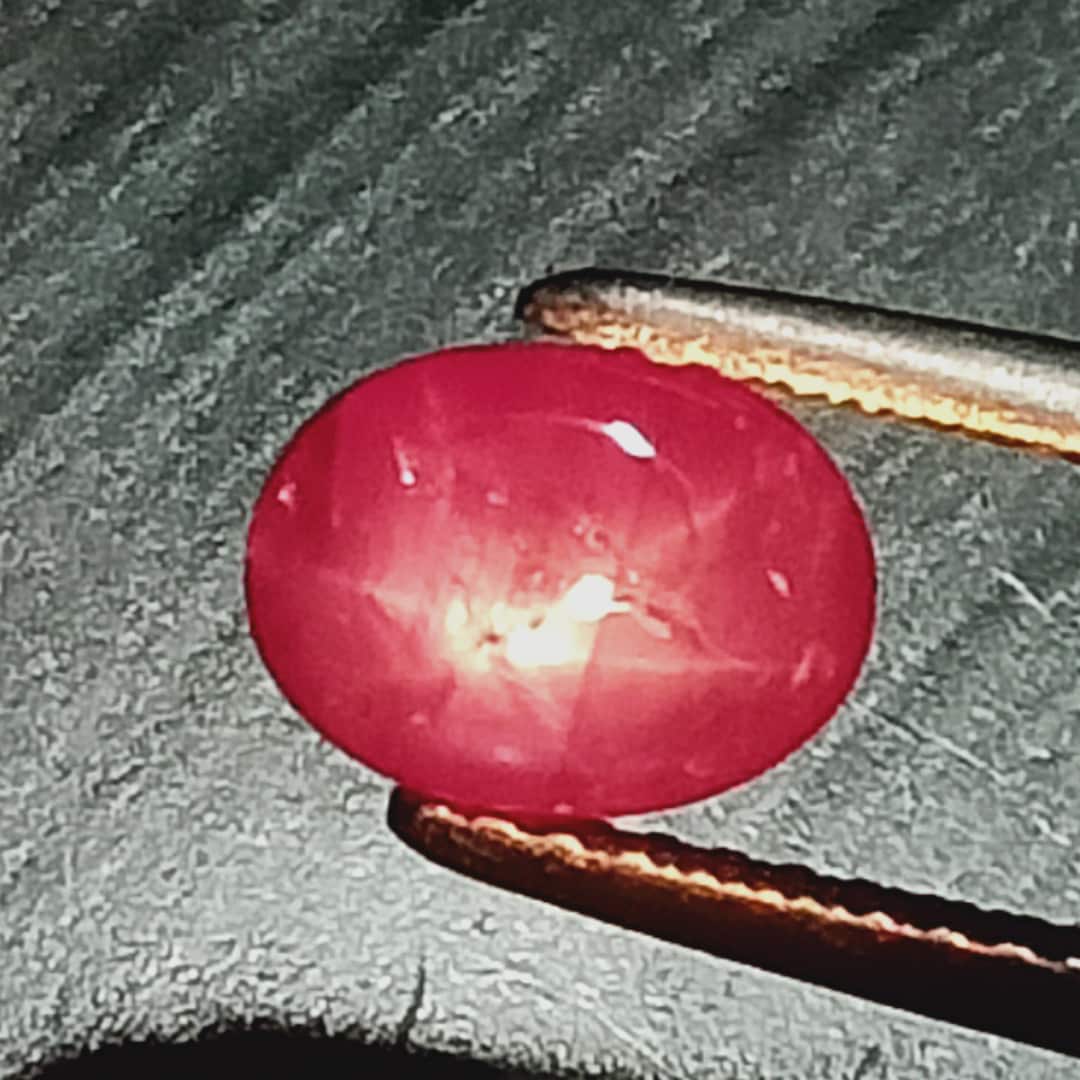 No Heat Star Ruby ,1.71 Cttw ,african Star Ruby ,star Ruby 2 Carat Size ...