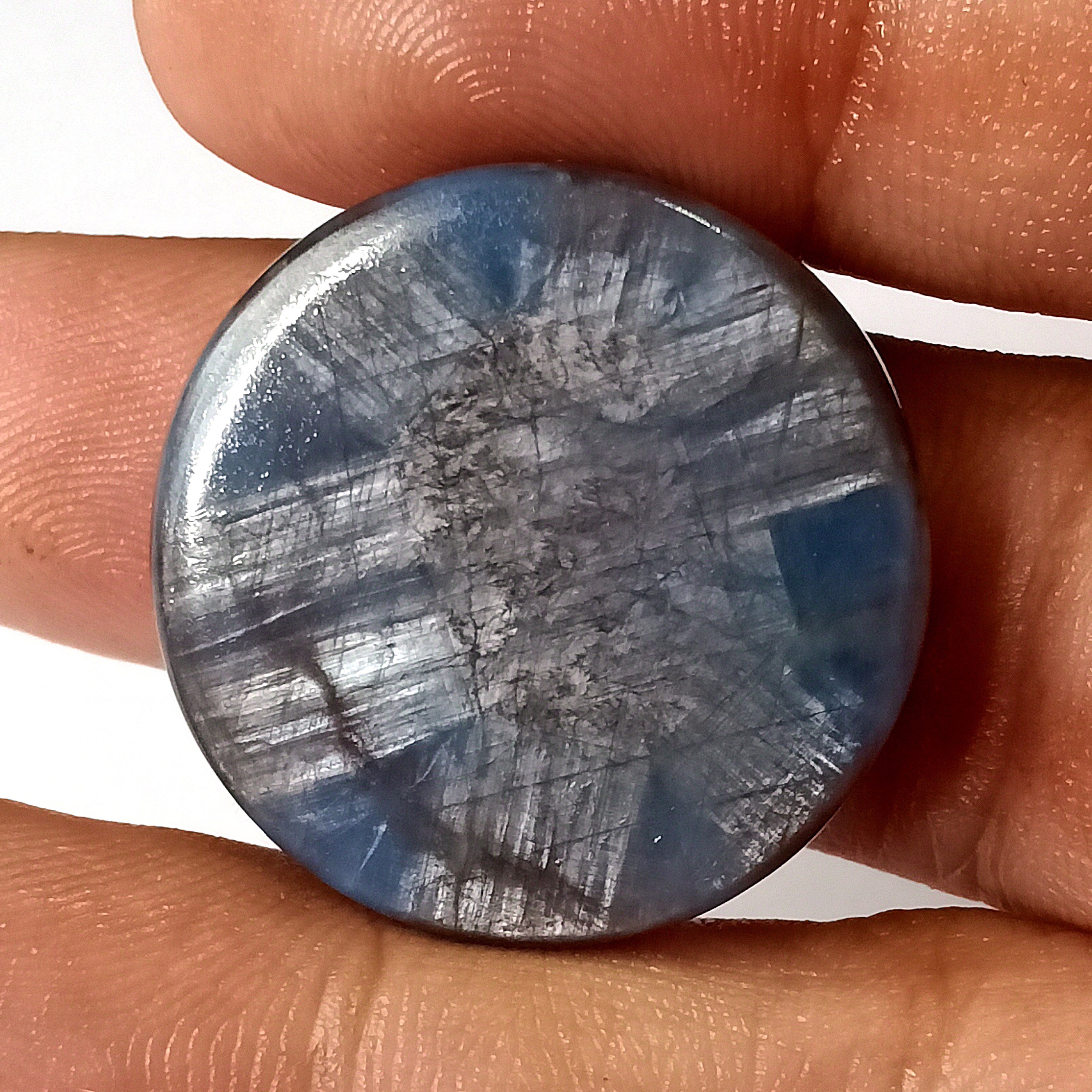 Saphir trapiche naturel de Birmanie - 22,90 carats avec certificat