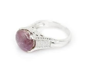 Star Ruby Silver 925 Ring ,Star Ruby , Star Ruby Filigree Band , Star Ruby Finest Quality Ring , Star Ruby Jewelry , Star Ruby Jewels , Ruby