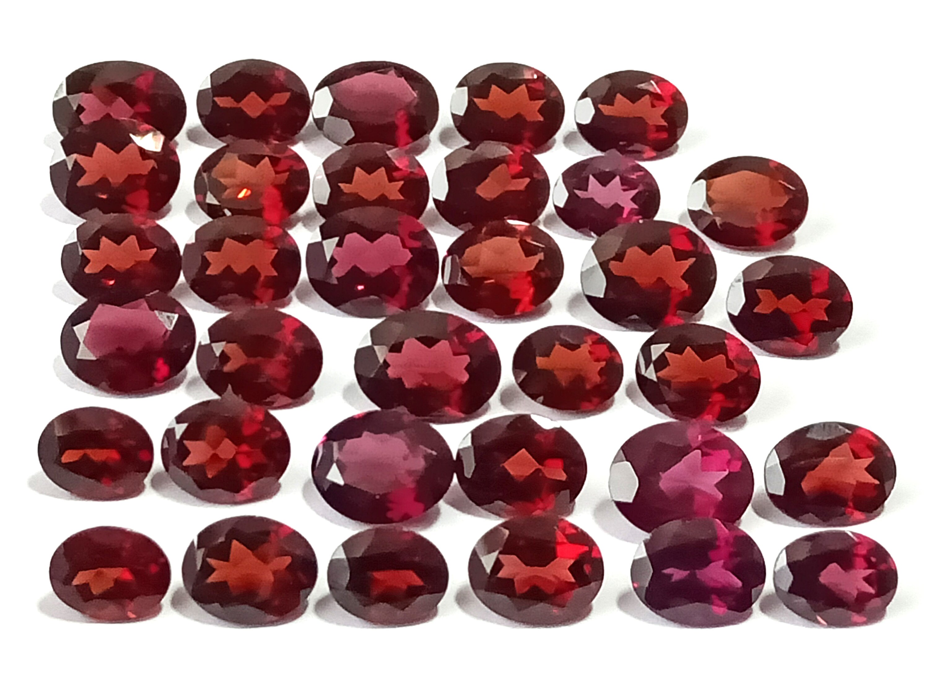 Rhodolite Oval 101.43 Cttw Rhodolite Lot Etsy UK