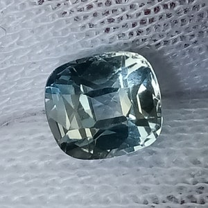 Unheated, Mint Yellow Green Sapphire, 0.78 Ct, Green Sapphire, Mint Green, Cushion, Mint Green,Sapphire, Natural Sapphire, High Quality