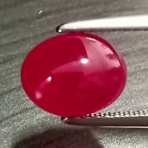 Non Heated Ruby , Pigeon Blood Ruby , Ruby 3 Carat Size , Ruby Oval Cabochon ,3.21 Cttw ,Ruby Cabochon ,Oval Cabochon ,Ruby Myanmar,Red Ruby