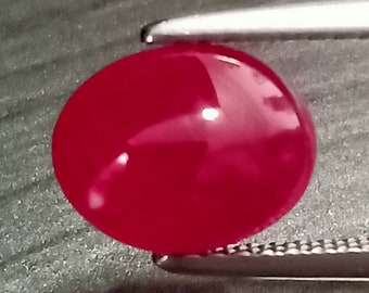 Non Heated Ruby , Pigeon Blood Ruby , Ruby 3 Carat Size , Ruby Oval Cabochon ,3.21 Cttw ,Ruby Cabochon ,Oval Cabochon ,Ruby Myanmar,Red Ruby