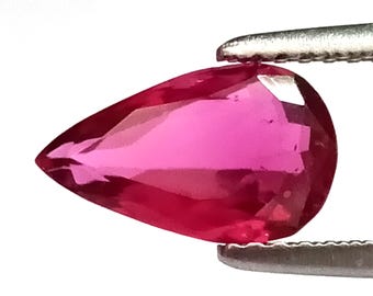 Hot Pink, Rubelite, 1.60 Cts., Pear Shape, Rubellite, Rubelite Facet, Brazil Rubelite, Rubellite Pear Shape, Rubelite Pear Shape, Pear