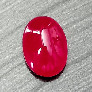 Natural Ruby, Ruby Cabochon, Burmese Ruby, 4.06 Cts., Ruby Cabochon, Oval Cabochon, Ruby Oval, Red Ruby, Cabochon, Ruby Myanmar, Oval Ruby