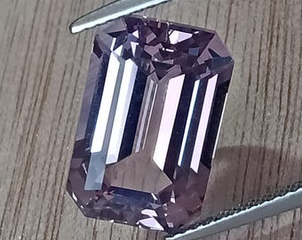 Natural Apatite, Color Shift Apatite, 9.16 Cts., Certified, Lavender Apatite, Rare Stone, Lavender, Vibrant Brilliance, Apatite Octagon