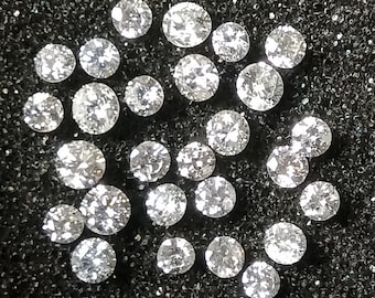 SI-VS Qualitätsdiamanten, Naturdiamant, 2,53 cts. Natürliche Diamantrunden, runder Brilliantschliff, Diamantrunde, Diamantreihe