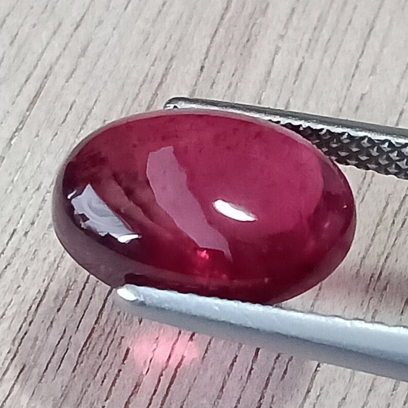 Purple Red Rubellite Oval - 5.84 Ct