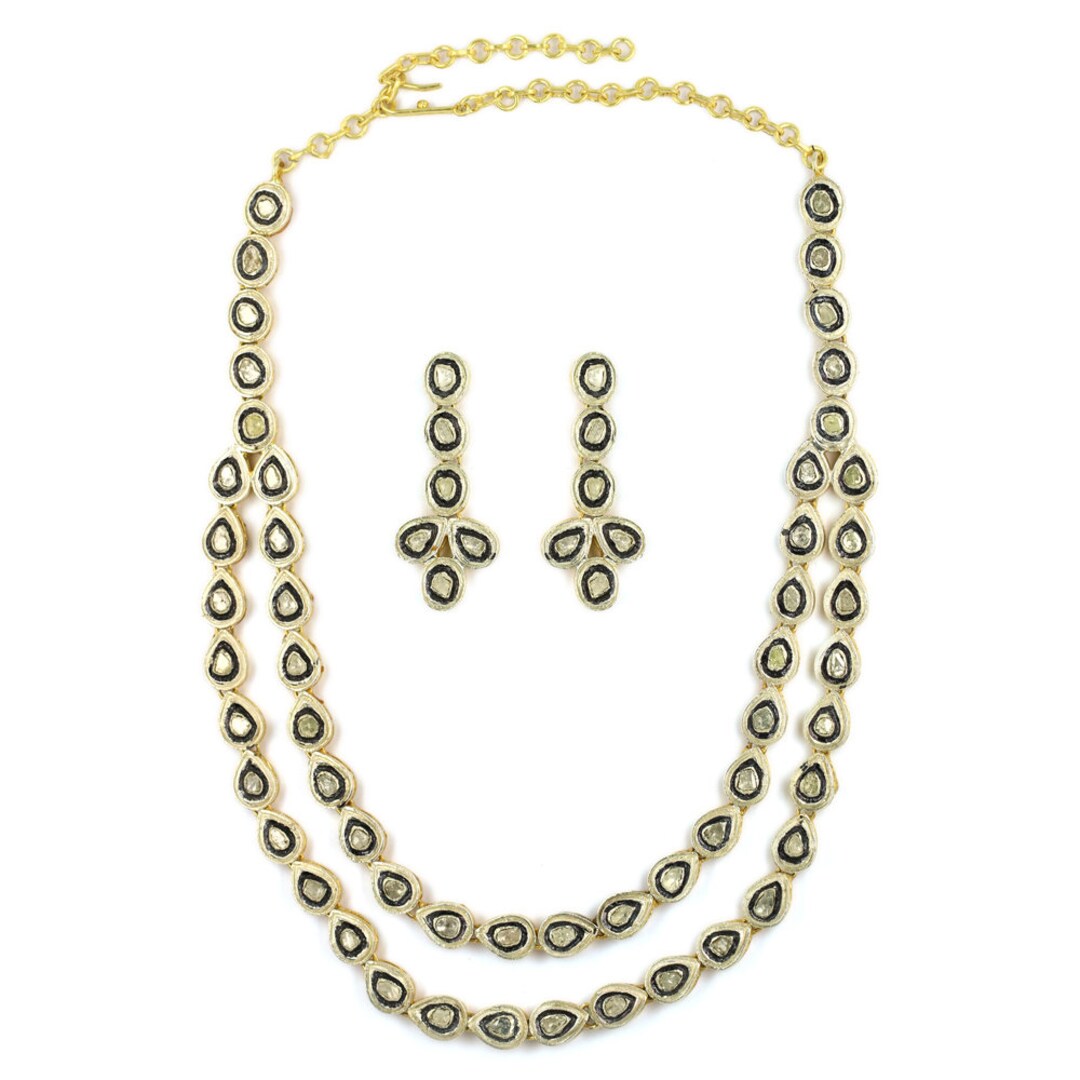 Uncut diamond necklace with price deals