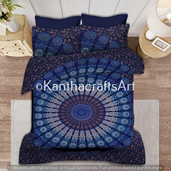 Queen/twin Size Duvet Cover Mandala Duvet Cover Hippie Bedding