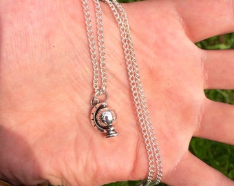 Silver Globe Pendant Necklace, Jewellery, Silver, silver necklaces