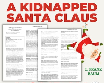 Christmas Play Script | A Kidnapped Santa Claus | Holiday Theater | All Ages | Instant Digital Download | Home School Lesson | Activity