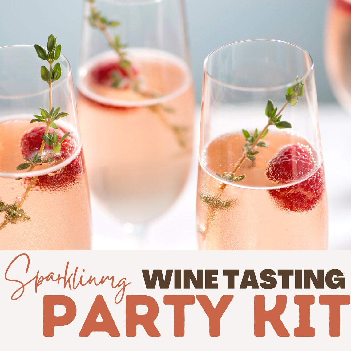 Champagne Sparkling Wine Tasting Party Kit for Couples Date - Etsy